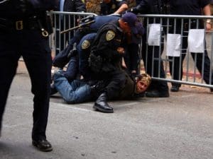 man arrested by police