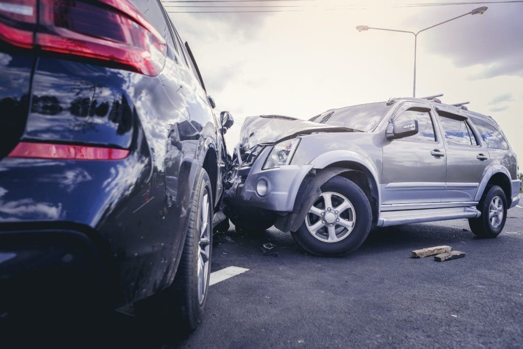 drunk driving accidents are serious A drunk driver causes a car accident.