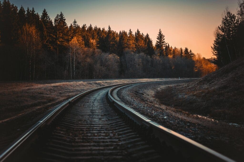A damaged Wisconsin railroad